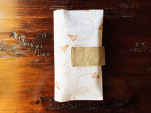 Load image into Gallery viewer, paper airplanes diaper clutch
