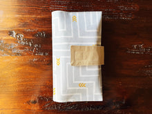Load image into Gallery viewer, personalized gray maze diaper clutch
