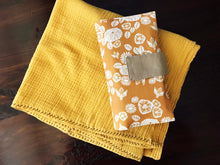 Load image into Gallery viewer, Goldenrod Double Gauze Baby Swaddle
