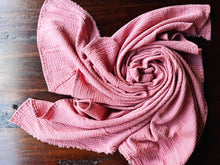 Load image into Gallery viewer, dark pink baby swaddle
