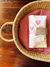Load image into Gallery viewer, Pink Sketched Floral Diaper Clutch
