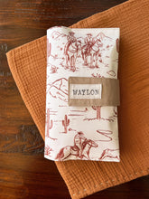 Load image into Gallery viewer, Western Toile Diaper Clutch
