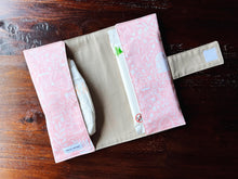 Load image into Gallery viewer, Pink Fairy Garden Diaper Clutch
