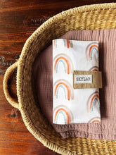 Load image into Gallery viewer, Earth Tone Rainbow Diaper Clutch

