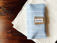Load image into Gallery viewer, Blue Bumps Diaper Clutch
