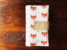 Load image into Gallery viewer, sleeping fox diaper clutch
