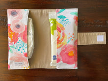 Load image into Gallery viewer, Watercolor Floral Diaper Clutch
