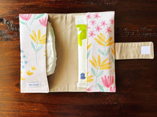 Load image into Gallery viewer, Pink Sketched Floral Diaper Clutch
