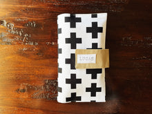 Load image into Gallery viewer, personalized swiss cross diaper clutch
